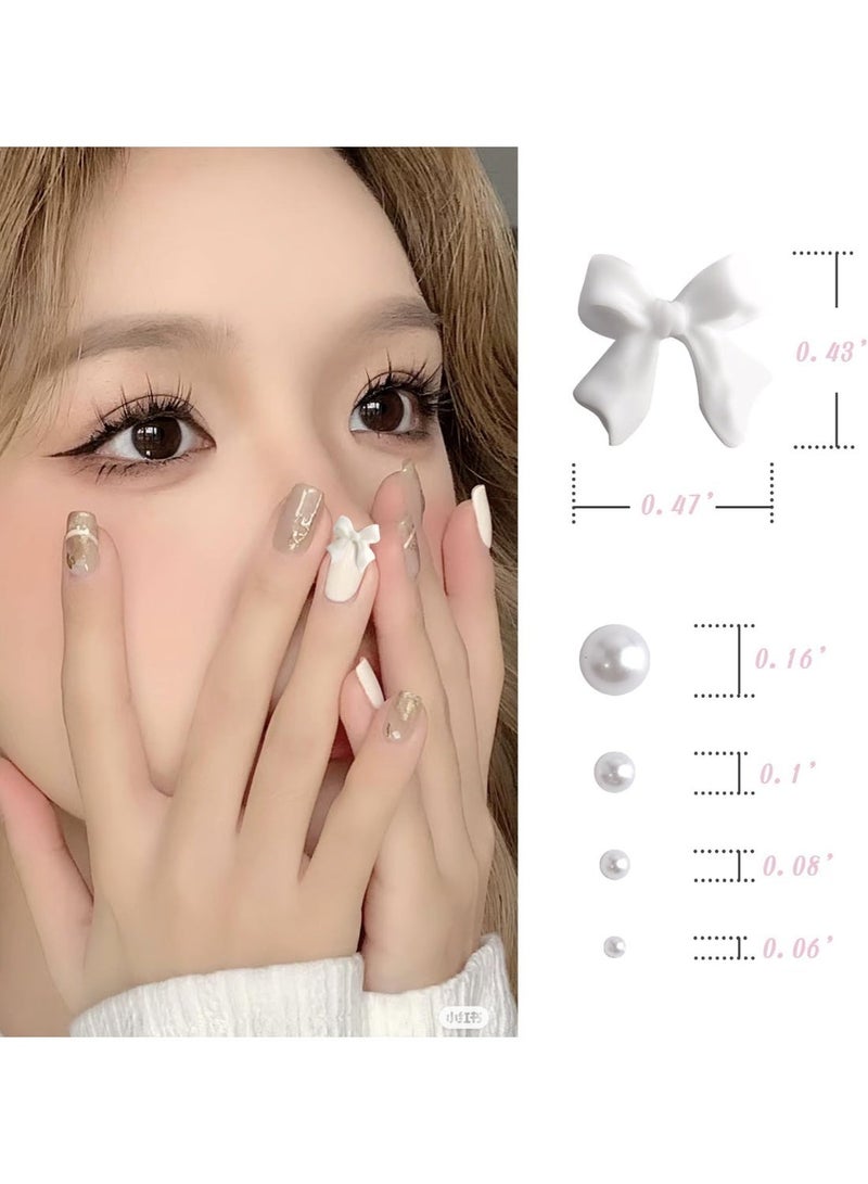 ChicAbode 4 Pack Colorful Bow-Knot Nail Stud Rhinestones Crystal, 3D Bow-Knot Colorful Nail Charms Set for Nail Stones Design DIY Decoration Jewel Stones Nail Art Rhinestones - Image 4